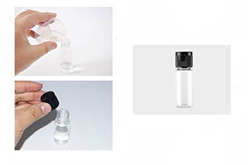 30Pack 0.7 Oz Plastic Empty Travel Bottle With Flip Cap Sample Cosmetic Containers Jar For Lotions Shampoos And Massage Oils(Cle